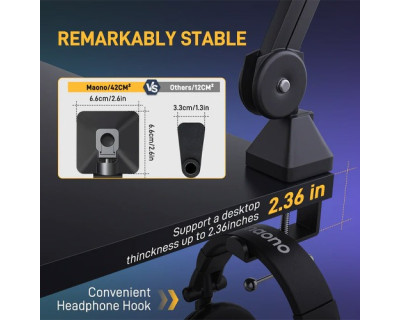 Maono BA37 Microphone Suspension Boom Arm Stand