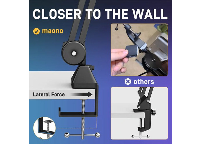 Maono BA37 Microphone Suspension Boom Arm Stand