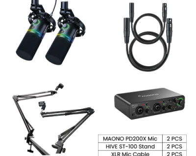 MAONO PD200X Podcasting & Streaming Combo Setup