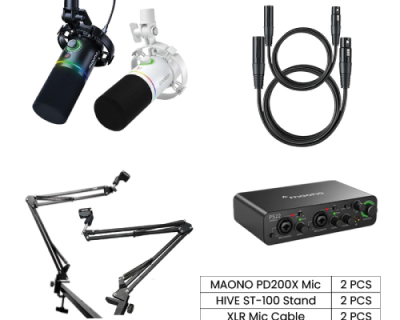 MAONO PD200X Podcasting & Streaming Combo Setup