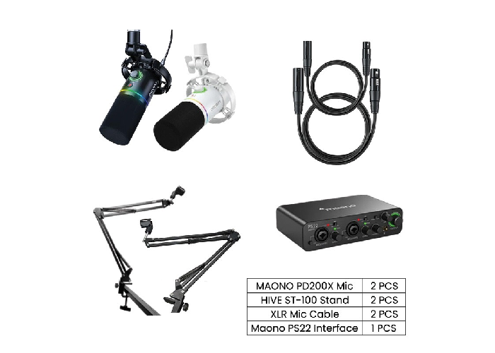 MAONO PD200X Podcasting & Streaming Combo Setup