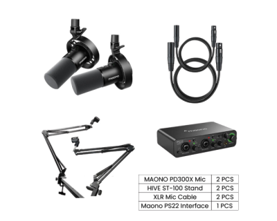 MAONO PD300X Podcasting & Streaming Combo Setup