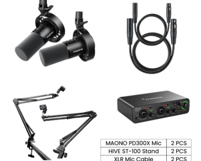 MAONO PD300X Podcasting & Streaming Combo Setup