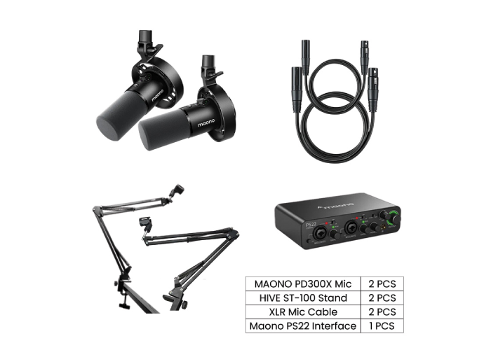 MAONO PD300X Podcasting & Streaming Combo Setup