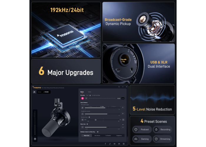 MAONO PD300X USB/XLR Dynamic Microphone