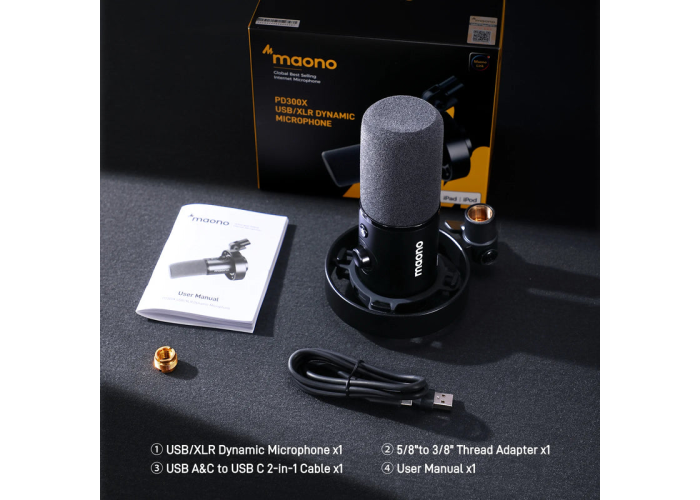 MAONO PD300X USB/XLR Dynamic Microphone