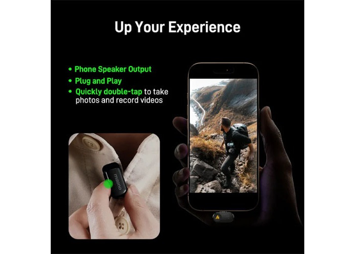 Maono WAVE T1 MINI Wireless Microphone noise cancellation with Ai Voice Changer Combo Edition ( iOS, TYPE C )