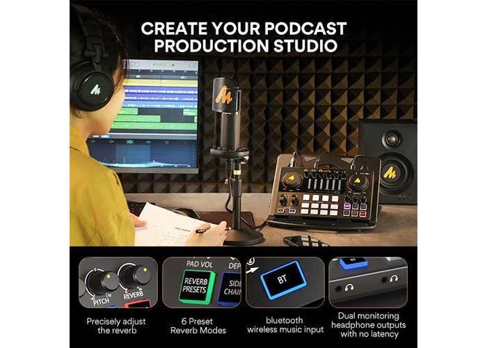 MAONOCASTER AME2A Integrated Audio Production Studio FOR STREAMERS