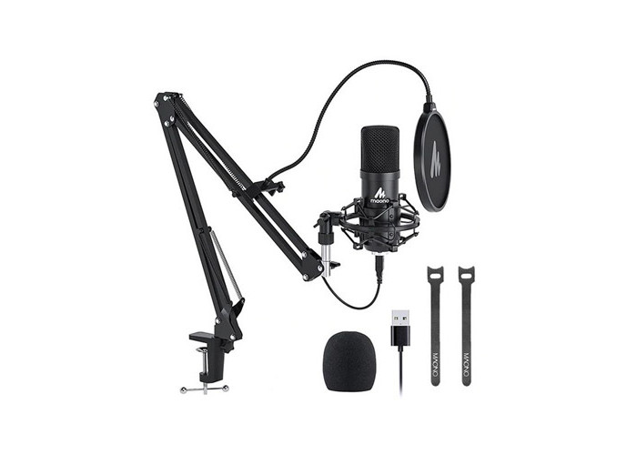 Maono AU-A04 Condenser Microphone Boom Arm Bundle Plug and Play
