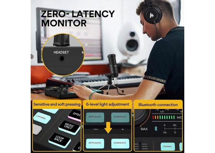 MAONO AU-AM200 S1 MAONOCASTER Lite Portable All-In-One Podcast Production Studio