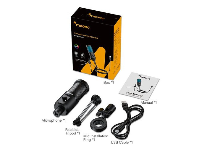 Maono AU-PM461TR USB Gaming Microphone Lite Bundle