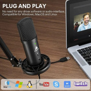 MAONO AU-PM401 Zero Latency USB Microphone Set