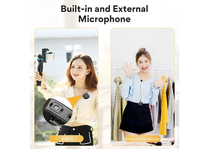 Maono WM820 A2 Real-time Monitoring and Mute 2-Person Wireless Microphone
