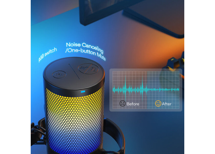 MAONO DGM20 GamerWave Condenser USB Gaming RGB Microphone (DM20)