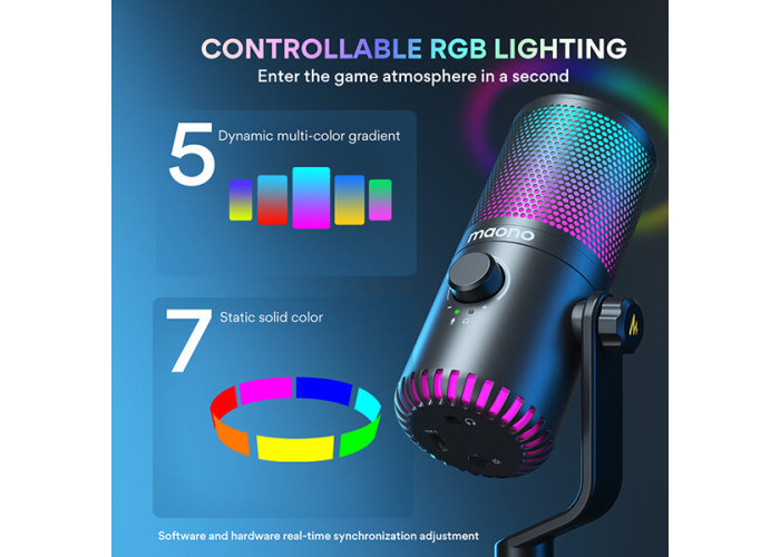 MAONO DM30 RGB USB Gaming Microphone (Certified Special Edition)