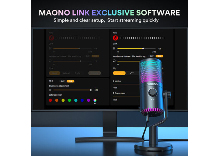 MAONO DM30 RGB USB Gaming Microphone (Certified Special Edition)