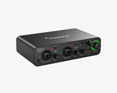 Maono PS22 Audio Interface for Recording, Music Production, Guitar