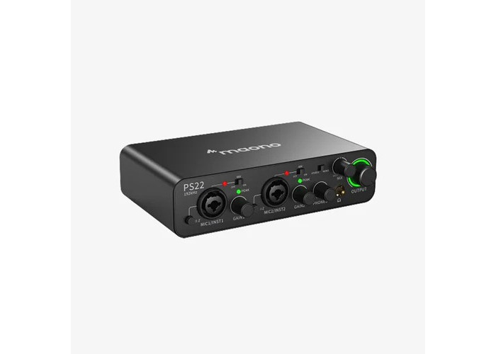 Maono PS22 Audio Interface for Recording, Music Production, Guitar